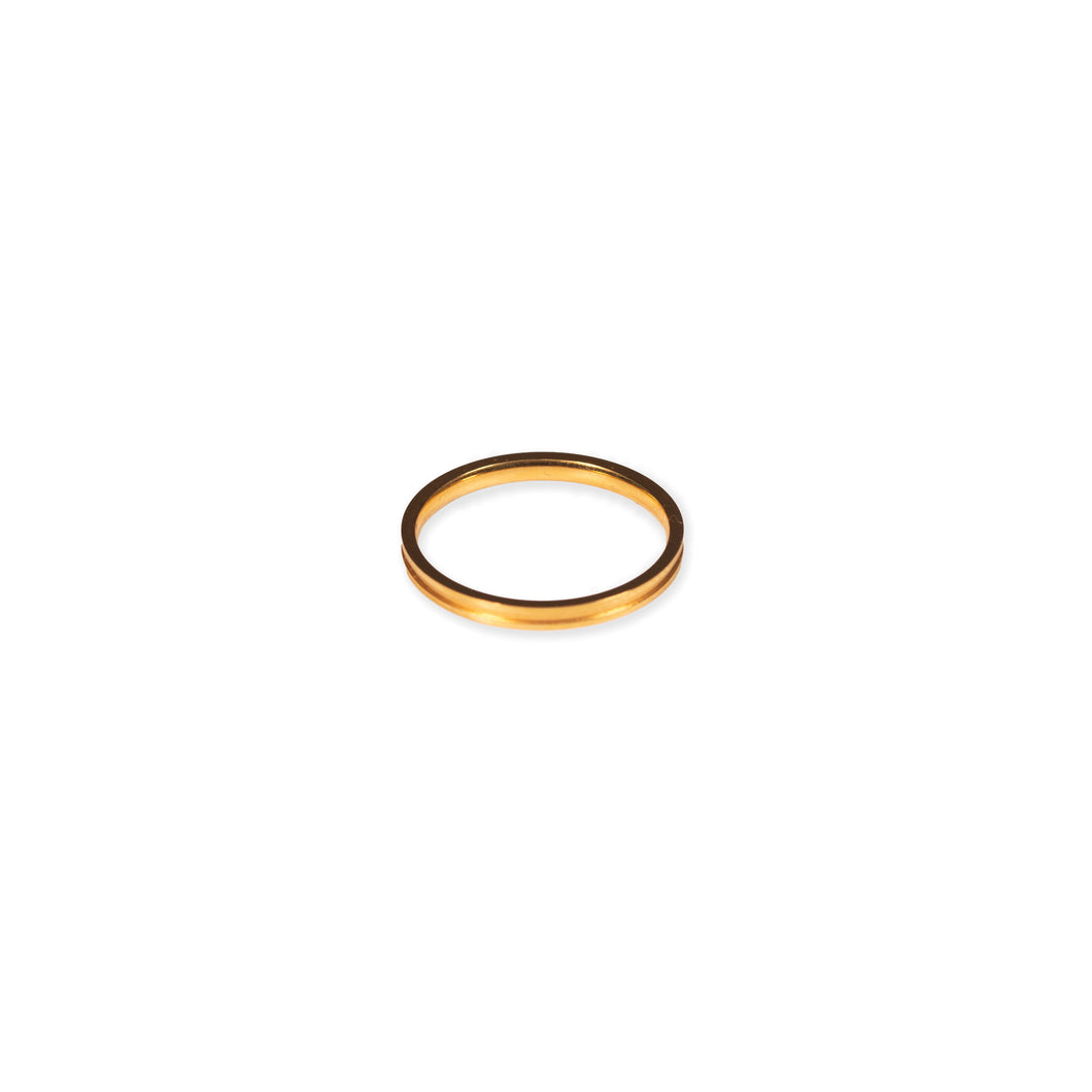 Simple Gold Stacking Ring