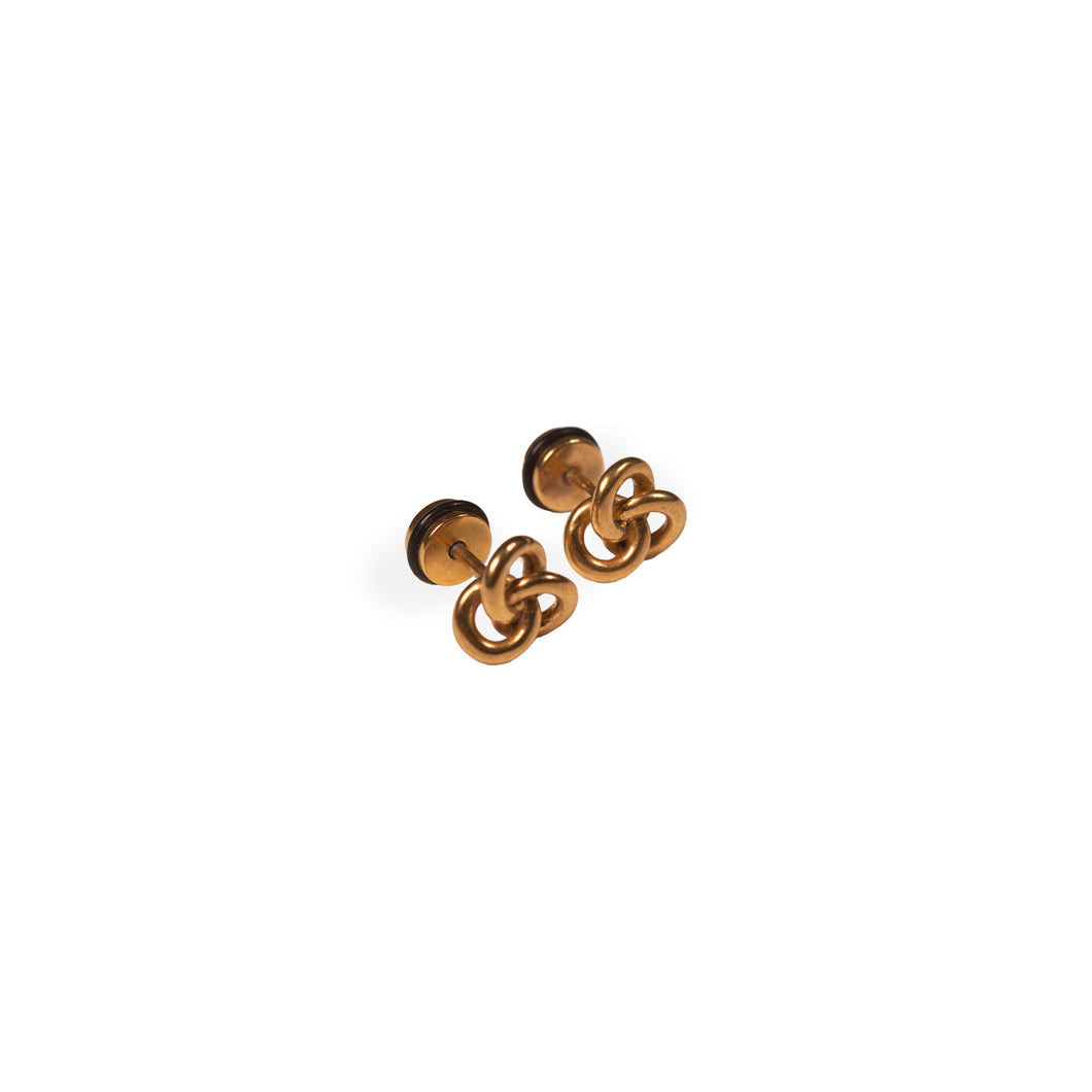 Twisted Gold Studs