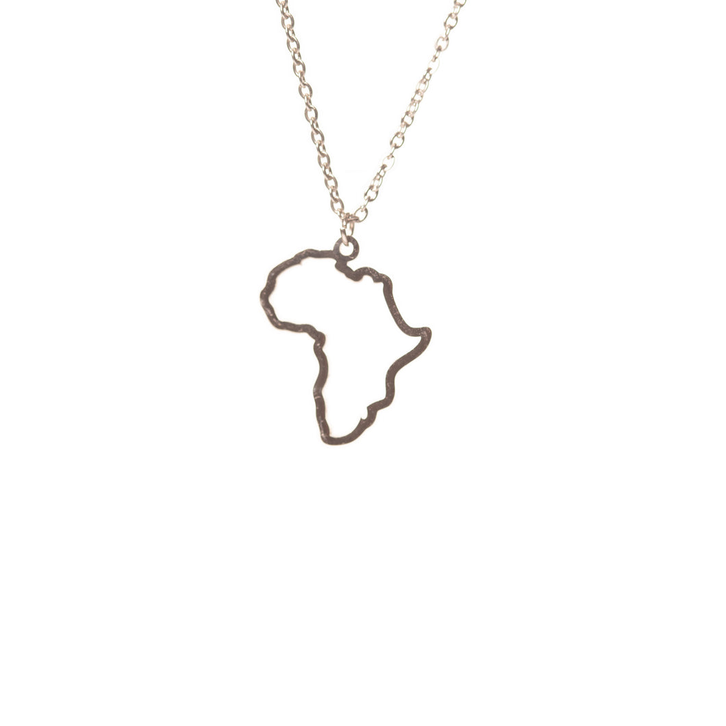 Africa Outline Map Necklace