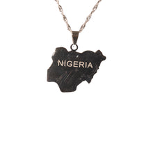 Load image into Gallery viewer, Nigeria Map Necklace
