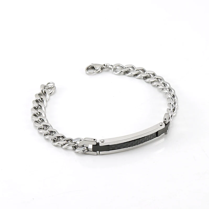 Cuban Chain Carbon Fiber Bracelet