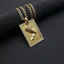 Load image into Gallery viewer, Egyptian Pharaoh Pendant Chain
